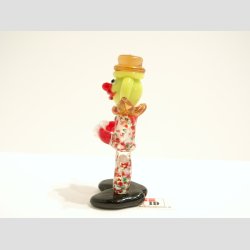 Klovn - Med Gul Hoved og Brun Hat - 7cm