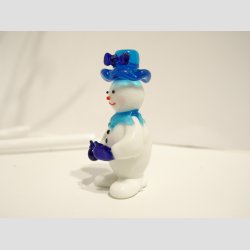 Glasfigur - Snemand Frost - Isbl - Glas - 5,5cm