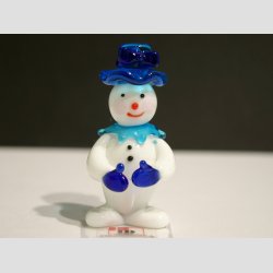 Glasfigur - Snemand Frost - Isbl - Glas - 5,5cm