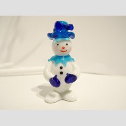 Glasfigur - Snemand Frost - Isbl - Glas - 5,5cm