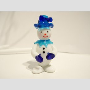 Glasfigur - Snemand Frost - Isbl - Glas - 5,5cm