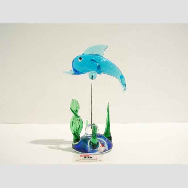Delfin i Sgrs - Lysebl - 7cm Lysebl&aring;