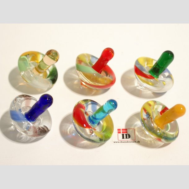 Snurretoppe af Glas - 3cm