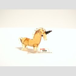 Enhjrning - Brun Mini Enhjrninger i Glas - 4cm