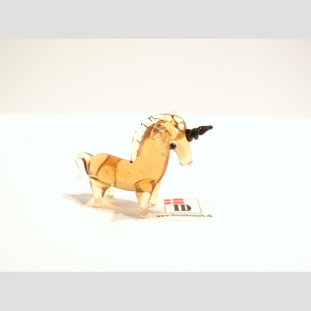 Enhjrning - Brun Mini Enhjrninger i Glas - 4cm Brun