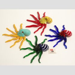 Glas Blksprutter - Med Lange Tentakler - 7cm - St Med 4 Asst.