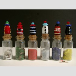 Lykkeglas - Med Glas Fyrtrn - 8cm - 1 St Med 6 Asst.