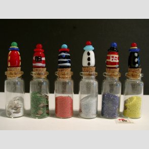 Lykkeglas - Med Glas Fyrtrn - 8cm - 1 St Med 6 Asst.