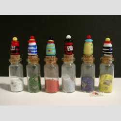 Lykkeglas - Med Glas Fyrtrn - 8cm - 1 St Med 6 Asst.