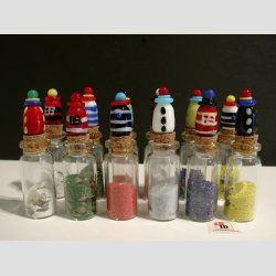 Lykkeglas - Med Glas Fyrtrn - 8cm - 1 St Med 6 Asst.