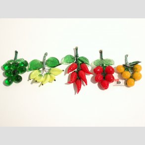 Glas Magnet - Frugt - 5-6 cm