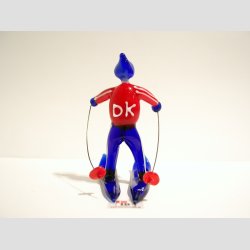 Skilber af Glas - Bl/Rd - 8cm