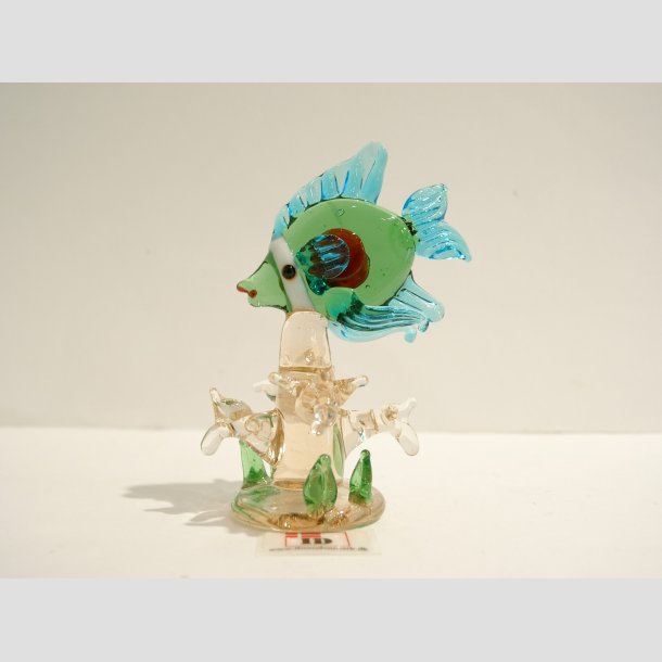 Fisk i Sgrs og Koraller - 7cm Gr&oslash;n