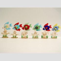 Fisk i Sgrs og Koraller - 7cm