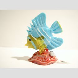 Glas Fisk - P Koral Sten - 7cm