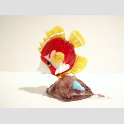 Glas Fisk - P Koral Sten - 7cm