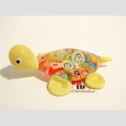 Glas Skildpadde - Millefiori - 7cm