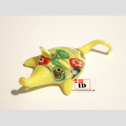 Glas Mus - Med Millefiori - 9cm