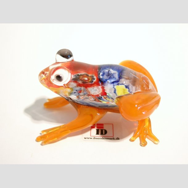 Glasfigurer - Glas Millefiori Fr - 6cm Orange