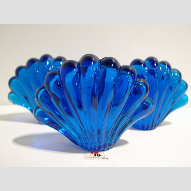 Glaskunst - Glas Strandskald - Lysebl - 9-10cm