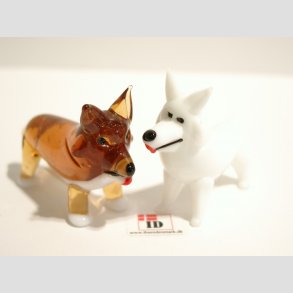 Glasdyr - Glas Hund - 5cm