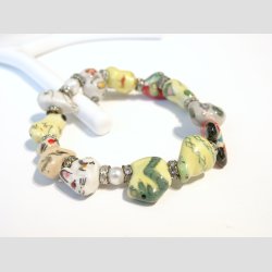 12 rsdyr Armbnd - Ferskvands Perler Og Glas Krystal Diamanter