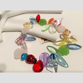 Glas Armbnd - Mariehne & Sm Blomster