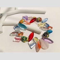 Glas Armbnd - Sm Fisk