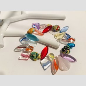 Glas Armbnd - Sm Fisk