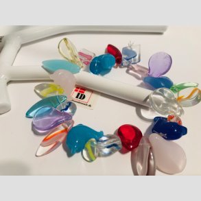 Glas Armbnd - Sm Delfiner