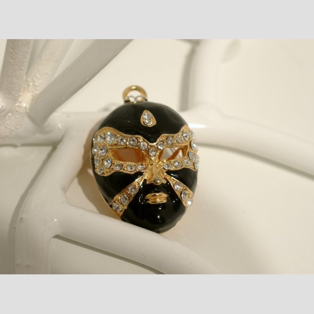 Smykke Vedhng - Forgyldt Ansigt / Mask - 4cm ID Deko3