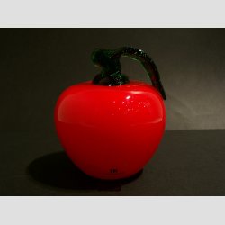 Glaskunst - bler - Glas ble - Rd - 10cm Hj - Dia 9cm