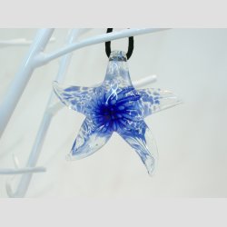 Smykke Vedhng - Glas Sstjerne - 6,5cm