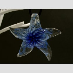 Smykke Vedhng - Glas Sstjerne - 6,5cm