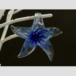 Smykke Vedhng - Glas Sstjerne - 6,5cm