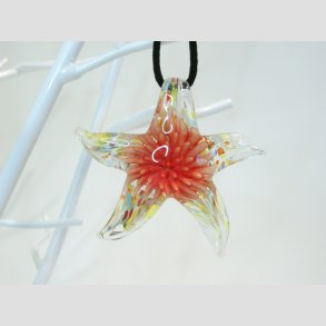 Smykke Vedhng - Glas Sstjerne - 6,5cm