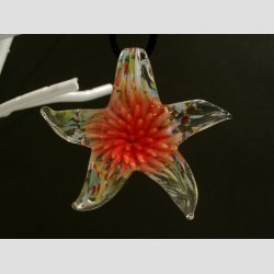 Smykke Vedhng - Glas Sstjerne - 6,5cm