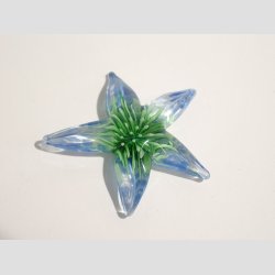 Sstjerne - Glas Sstjerner - Med Sanemone Blomster - 6 Farver - 4-5cm