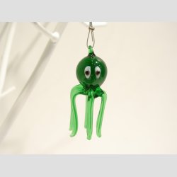 Hngende Glasfigurer - Glas Blksprutter - 5cm