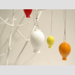 Glaskunst Glas Balloner - Hngende Glas Balloner - i Massiv Glas - 4-5cm