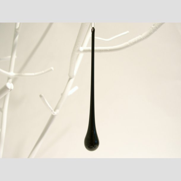 Glas Drber - 10cm Sort