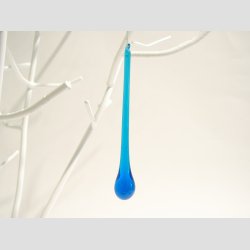 Glas Drber - Lysebl - 11cm