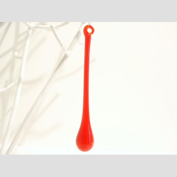 Glas Drber - Orange/Rde - 12cm R&oslash;d