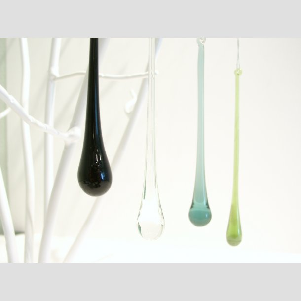 blande blande Foranderlig Glas Dråber - 12cm - Glas Kugler og Julekugler & Massive Glas Dråber -  Ibsen Design