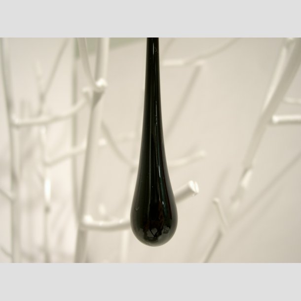 Glas Drber - 15cm Sort