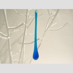  Glas Drber - Lysebl - 15cm