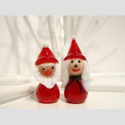 Nissemand &amp; Nissepige I Glas - 4-5cm