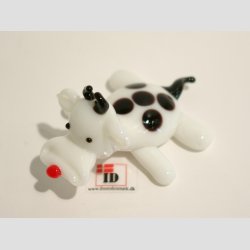 Glasfigur - Glas Ko - Sortbroget - 7-8cm