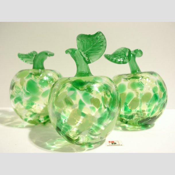 Glas bler - Grn Mix - 10-11cm Hj - Dia 8cm 1 S&aelig;t