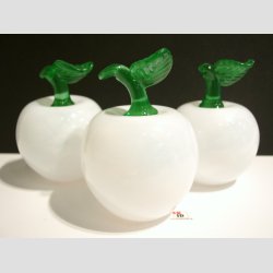 Glas bler - Hvid - 10-11cm Hj - Dia 8cm